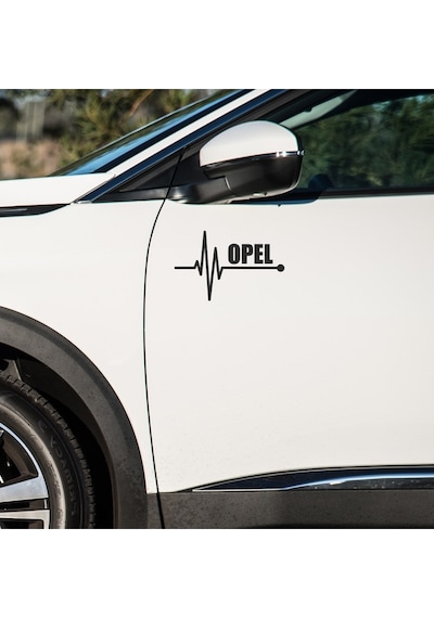 Opel Ascona Sticker Sol Sağ Yan Ayna Altı Araç Markalı Sticke