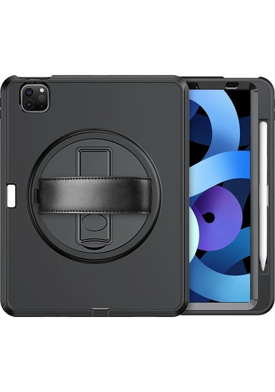 Newface İpad Uyumlu Pro 11 2018 Kılıf Hand Strap Tablet Kılıfı Glblseme - 25 - Siyah