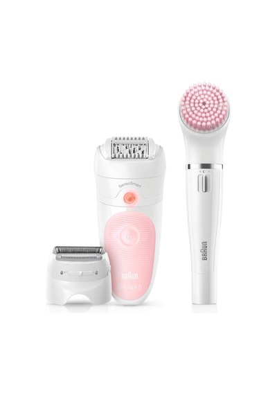 Braun Silk-épil Güzellik Seti 5 Başlangıç Islak Ve Kuru 5-885 Kadın Epilatörü 4'ü 1 Arada Kablosuz