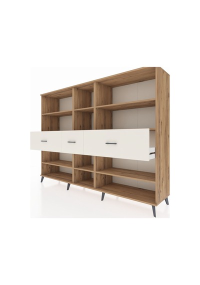 Hyperion Dolap 9 Raflı 3 Çekmeceli 220x44x163 Çam-çam/aytaşı Çam-çam/aytaşı