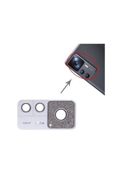 Xiaomi 12t Kamera Lensi Cam Full 22071212ag Gümüş