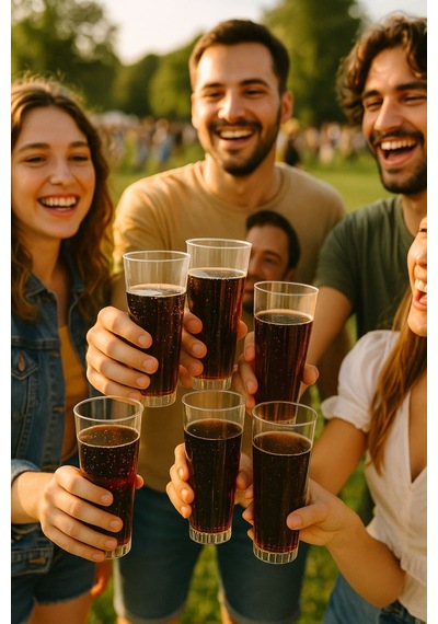 7 Li Set Plastik Kokteyl, Meşrubat Bardağı - Parti, Düğün, Davet Ve Organizasyon Bardağı 300 Ml