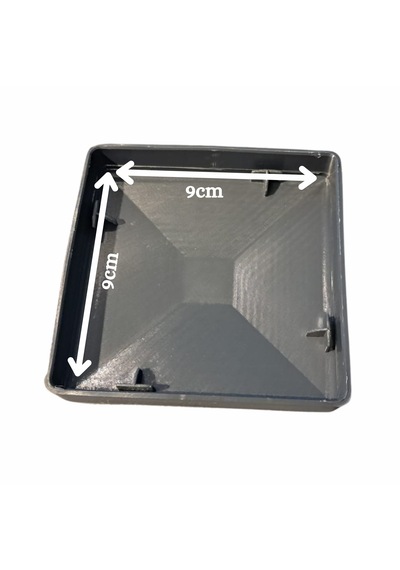 10 Adet 9x9 Cm Antrasit Gri Plastik Direk Üst Kapağı Dayanıklı Ve Şık Çözüm
