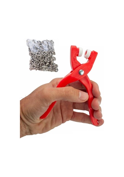 Yuvarlak Halkalı Kuş Gözü Pensesi 9.5 Mm - Bebek Elbise Çıtçıt Montaj Seti 100lü 79289420