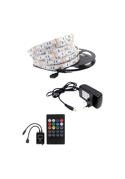 Sese ve Müziğe Duyarlı Rgb Led 5-10 Metre 5050 Smd 3 Çip Set (229337725)