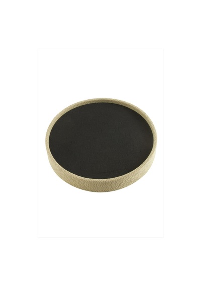 Yuvarlak - 425 - Ahşap Anfora Kumaş Piercing Küpelik 20 - Csmo-tex - Cm Bej Çok Renkli