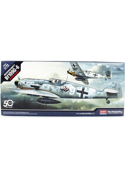 Academy 12467 1/72 Ölçek, Messerschmitt Bf 109 G-6 Savaş Uçağı, Plastik Model Kiti-48824