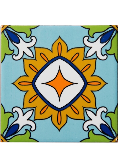 Can Seramik – 10x10 Cm. Cç-92 Kütahya Çini Karo 5'li 1 Paket