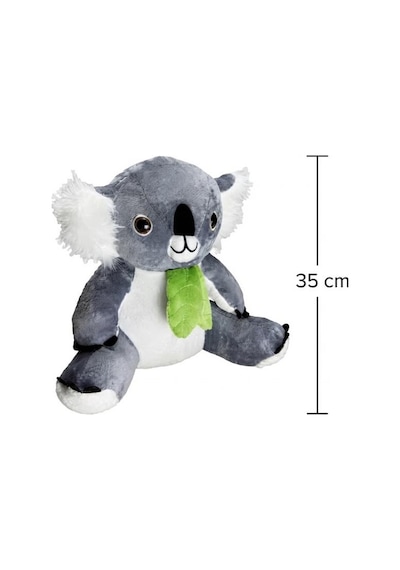 Koala Peluş 35 Cm Sevimli Ve Konforlu Uyku Yastığı Ve Sarılma Arkadaşı Dekoratif Oyuncak Gri