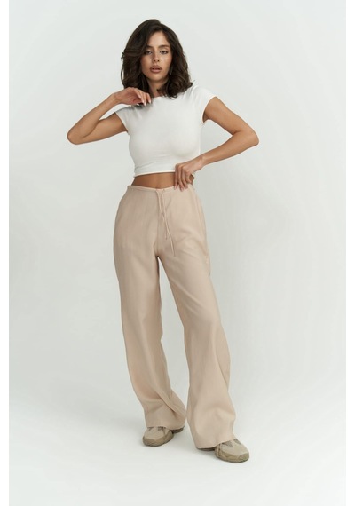 Mai Collection Mai Studios Co. Paris Bej Basic Pantolon Bej