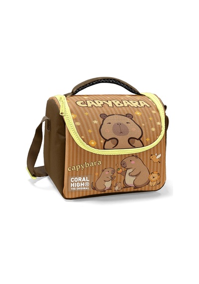 Coral High Kids Kapibara Desenli Thermo Beslenme Çantası 11799 Kahverengi