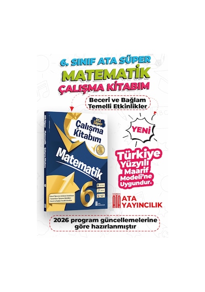 6. Sınıf Matematik Ata Süper Çalışma Kitabım Yeni