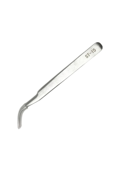 Hassas Kaş Cımbız - Pürüzsüz Bakım İçin Hizalanmış İpuçları İle Sakal Sökücü Curved Nose Pliers