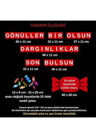 Ramazan / Kurban Bayramı Kutlama Pano Süsü
