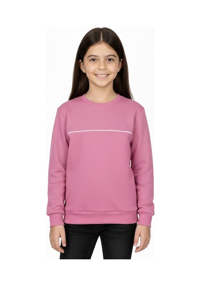 Kız Çocuk Taşlı Sweatshirt Bgl-st05268 Pembe