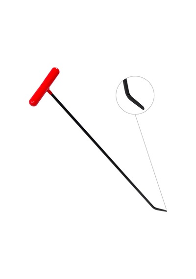 60 Cm 8 Mm Çap Tek Kıvrımlı Yassı Uçlu Boyasız Göçük Düzeltme Çubuğu - S4-06, Pdr Çubuk