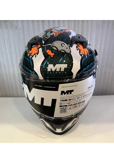 Mt Braker Sv The Kıng A7 Parlak Kask Mavi Çok Renkli