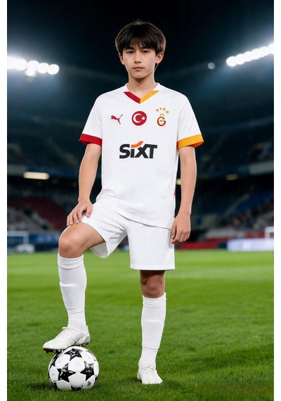 Puma Galatasaray 2024/2025 Çocuk Deplasman Forması 77966002 Beyaz Gönderilecek