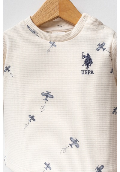 U.S. Polo Assn. Erkek Bebek Krem Takım Usb2605-c-v1 Krem