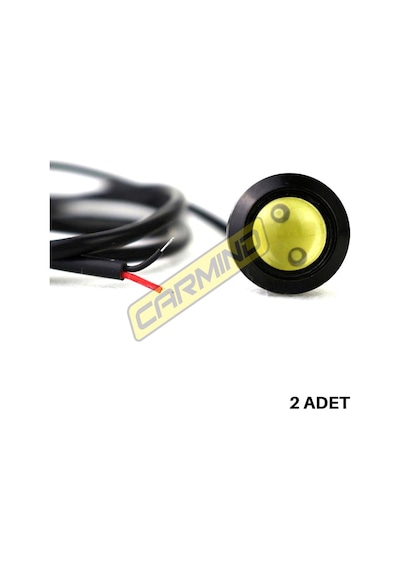 Carmind Kartal Gözü Oto Ayna Altı Led Beyaz 23Mm 2 Adet