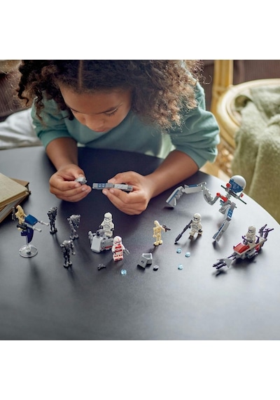 LEGO® Star Wars™ Klon Trooper ve Savaş Droidi Savaş Paketi Seti 75372-7+ Yaratıcı Oyuncak Yapım Seti - 215 Parça