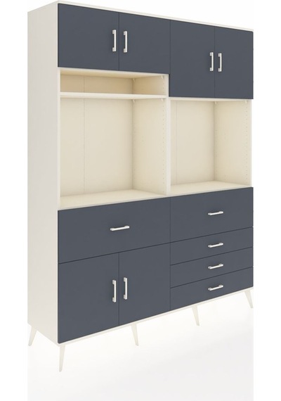 Hyperion Gardrop 7 Raflı 5 Çekmeceli 6 Kapaklı 176x44x221 Aytaşı-antrasit Antrasit Hyperion Gardrop 7 Raflı 5 Çekmeceli 6 Kapaklı 176x44x221 Aytaşı-antrasit Antrasit
