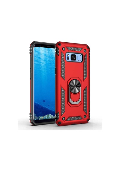 Galaxy S8 Kilif Zore Vega Yüzüklü Standli Zirh Kilif 556704941
