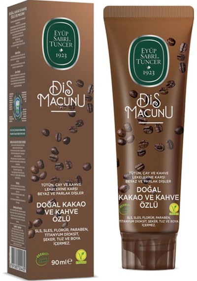 Eyüp Sabri Tuncer Doğal Kakao Ve Kahve Özlü 90 Ml Diş Macunu Beyazlık