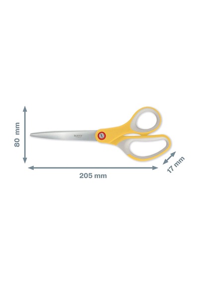 Leitz Cosy Titanyum Ofis Makası 205mm Sarı 53320019