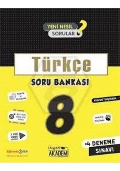 8.Sınıf LGS Türkçe Soru Bankası- Üçgen Akademi