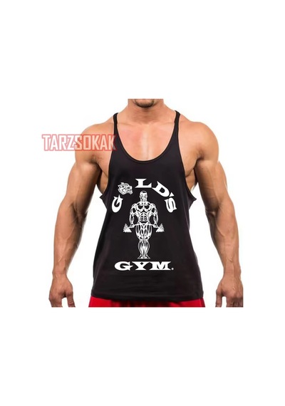 Tarzsokak Gym Tank Top Fitness Sporcu Atleti Gym12 Siyah