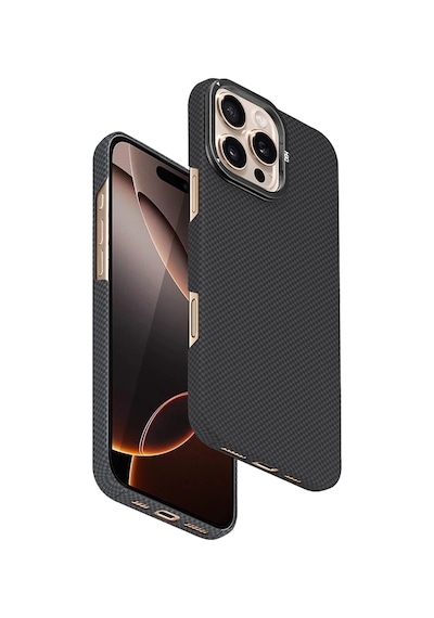 Apple Uyumlu iPhone 16 Pro Max Blaze 1000d Kevlar Magsafe Kılıf - Siyah