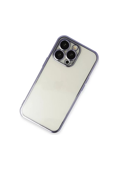 Newface Apple İphone 14 Pro Kılıf Razer Lensli Silikon - Mor