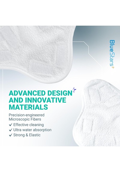 Tr H2o H20 Buharlı Paspas X5 İle Uyumlu 8'li Paket Yedek Pedler - Yıkanabilir Ve Yeniden Kullanılabilir Mikrofiber Bu Genel