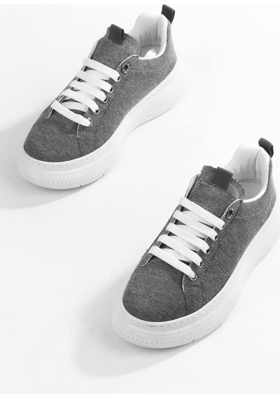 Paris Gri Sade Ve Zarif Günlük Sneaker Mh2456-gri Gri