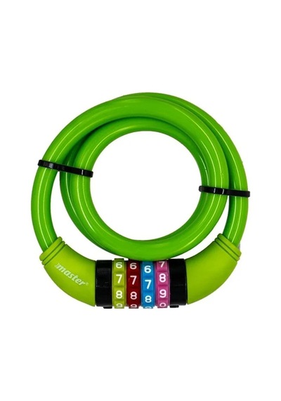 Master Bisiklet Kilidi Extra Sağlam Kilit 12 Mm X 80 Cm Karışık Renk Gönderilir Çok Renkli