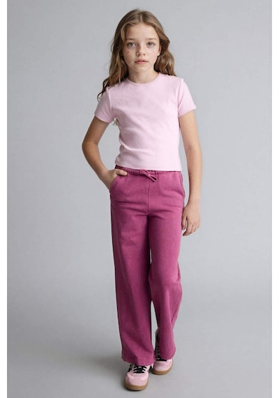 Defacto Wıde Leg Pantolon Kız Çocuk H1094a826smpn10 Pembe-pn10
