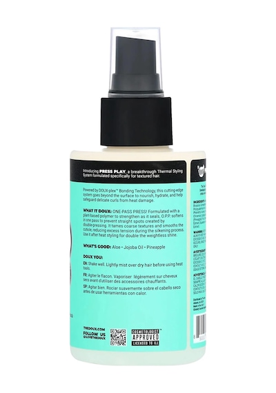 The Doux O.p.p. One-pass Press Düzleştirici Ve Isı Koruyucu Saç Spreyi 118ml