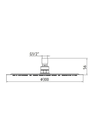 Eca Banyo Ince Duş Başlığı Hijyen Pirinç Q300 102145014 E.C.A Krom