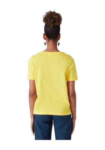 U.S. Polo Assn. Kadın Bisiklet Yaka Tişört 1570800 Sari