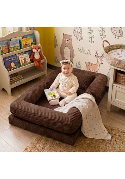 Miniwood Montessori Yatak Oyun Alanlı Bebek Yer Yatağı Sünger Çocuk Karyola 107 x 150 CM Miniwood Montessori Yatak Oyun Alanlı Bebek Yer Yatağı Sünger Çocuk Karyola 107 x 150 CM