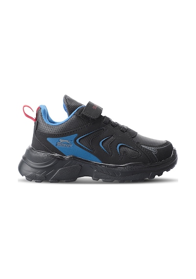 Slazenger KANEVA I Çocuk Cırt Cırtlı Siyah / Siyah Sneaker