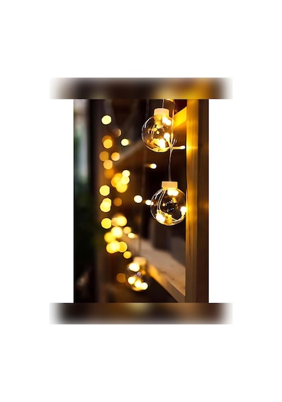 Top Led Dekoratif Saçaklı Perde Işık 8 Fonksiyonlu Fişli Günışığı Ampul Led Aydınlatma Gün Işığı