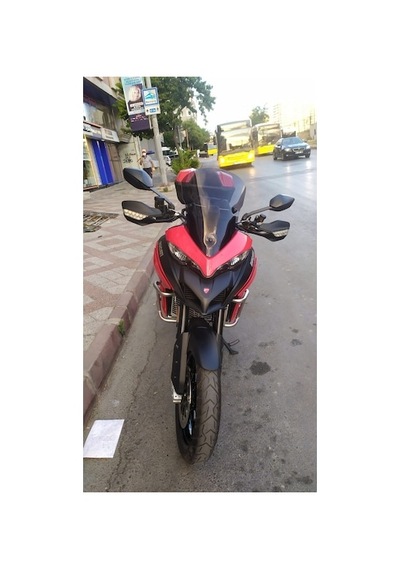 Zeus Motor 2015-18 Ducati Multistrada 1200 Ön Cam 51cm 4mm Koyu Füme Motosiklet Camı Çok Renkli