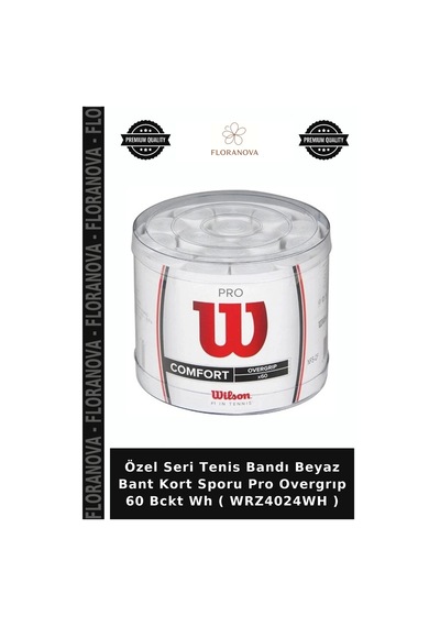 Özel Seri Tenis Bandı Beyaz Bant Kort Sporu Pro Overgrıp 60 Bckt Wh Wrz4024wh