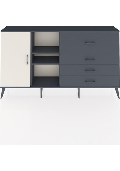 Arges Konsol 4 Raflı 4 Çekmeceli Tek Kapaklı 176x30x99 Antrasit-aytaşı/antrasit Aytası/antrasıt - Antrasıt Arges Konsol 4 Raflı 4 Çekmeceli Tek Kapaklı 176x30x99 Antrasit-aytaşı/antrasit Aytası/antrasıt - Antrasıt
