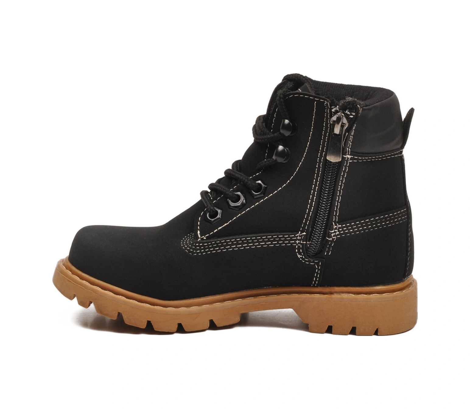 Siyah Nubuk Kaymaz Unisex Çocuk Bot 921 F Siyah Nubuk