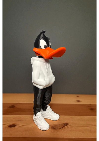 26 C M 3d Baskı Daffy Duck Figürü, Looney Tunes Figür, Çizgi Film Figürü Space Jam - Daffy Duck