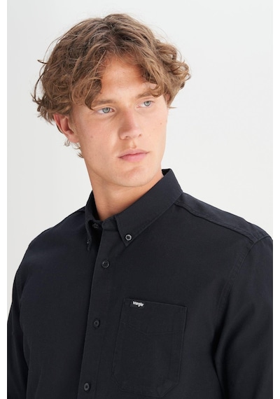 Wrangler Erkek Tek Cepli Gömlek Black Black