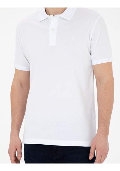 Pierre Cardin Erkek Beyaz Tişört Basic 50280754-vr013
